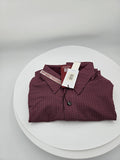 Report Collection Men’s Long-Sleeve Stretch Shirt – Burgundy – Medium