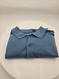 Banana Republic Luxury Touch Polo Shirt | Men's Large | Premium Cotton | Steel Blue | Made in India | Curator's Choice