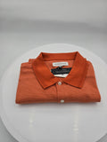 Banana Republic Luxury Touch Polo Shirt | Men's Medium | Premium Cotton | Burnt Coral | Made in India | Curator's Choice