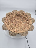 Handwoven Water Hyacinth Fruit Basket – Floral Design | Handcrafted in Vietnam
