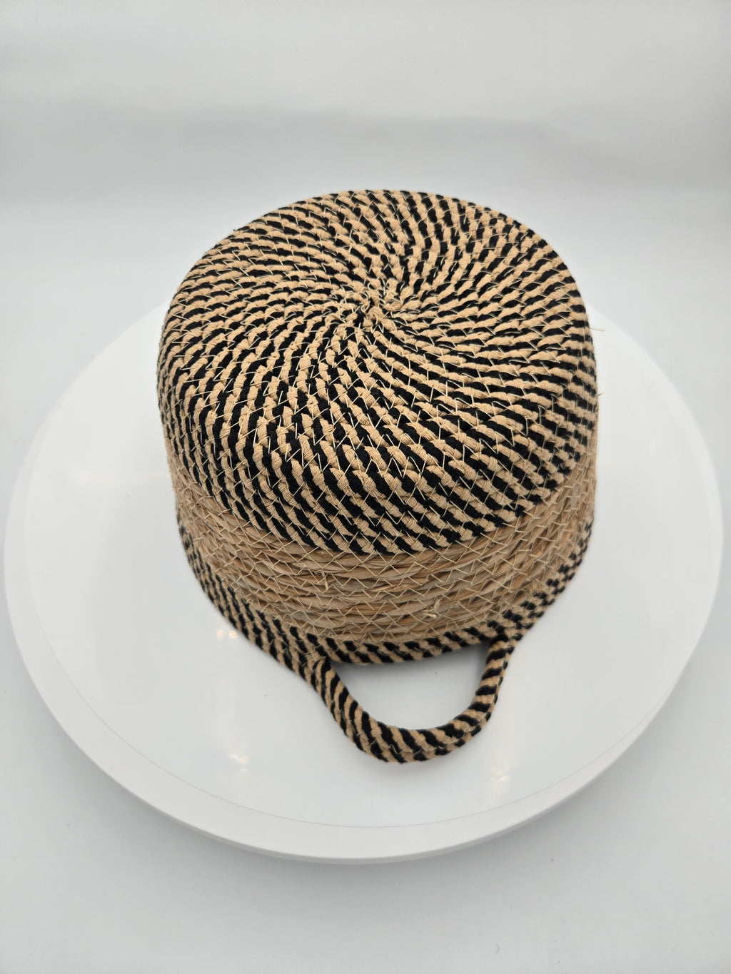 Handwoven Decorative Basket with Handles | Curator's Choice