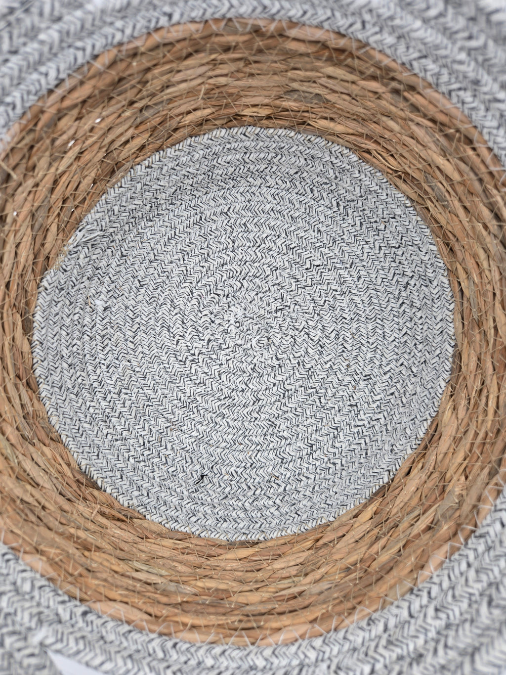 Handwoven Decorative Basket with Handles | Curator's Choice