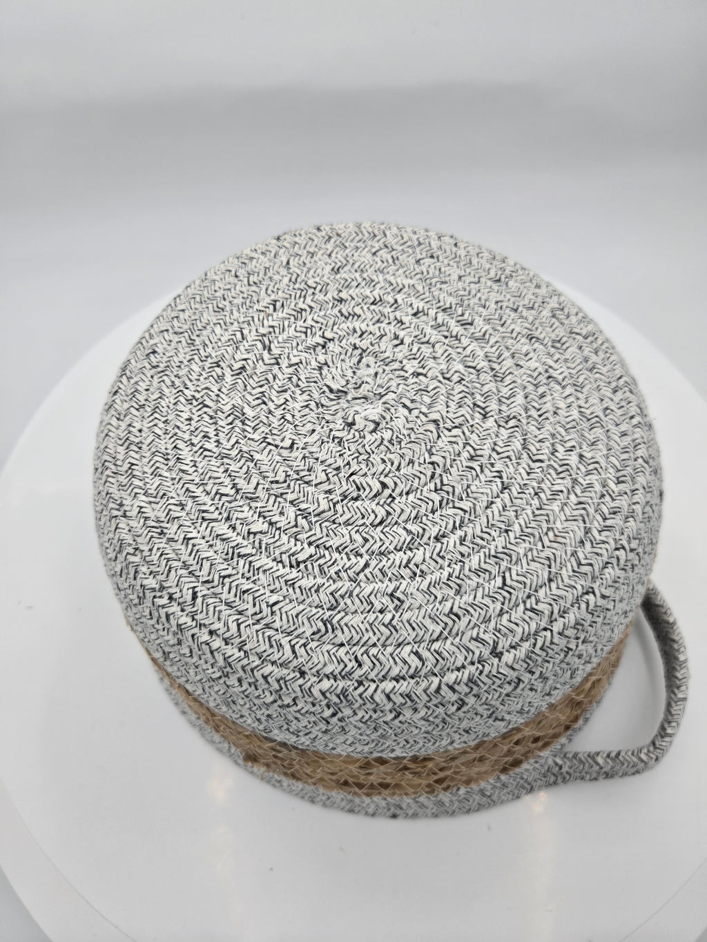Handwoven Decorative Basket with Handles | Curator's Choice