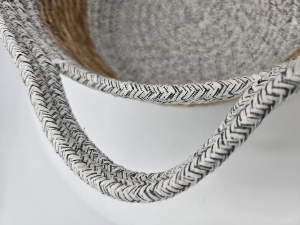 Handwoven Decorative Basket with Handles | Curator's Choice