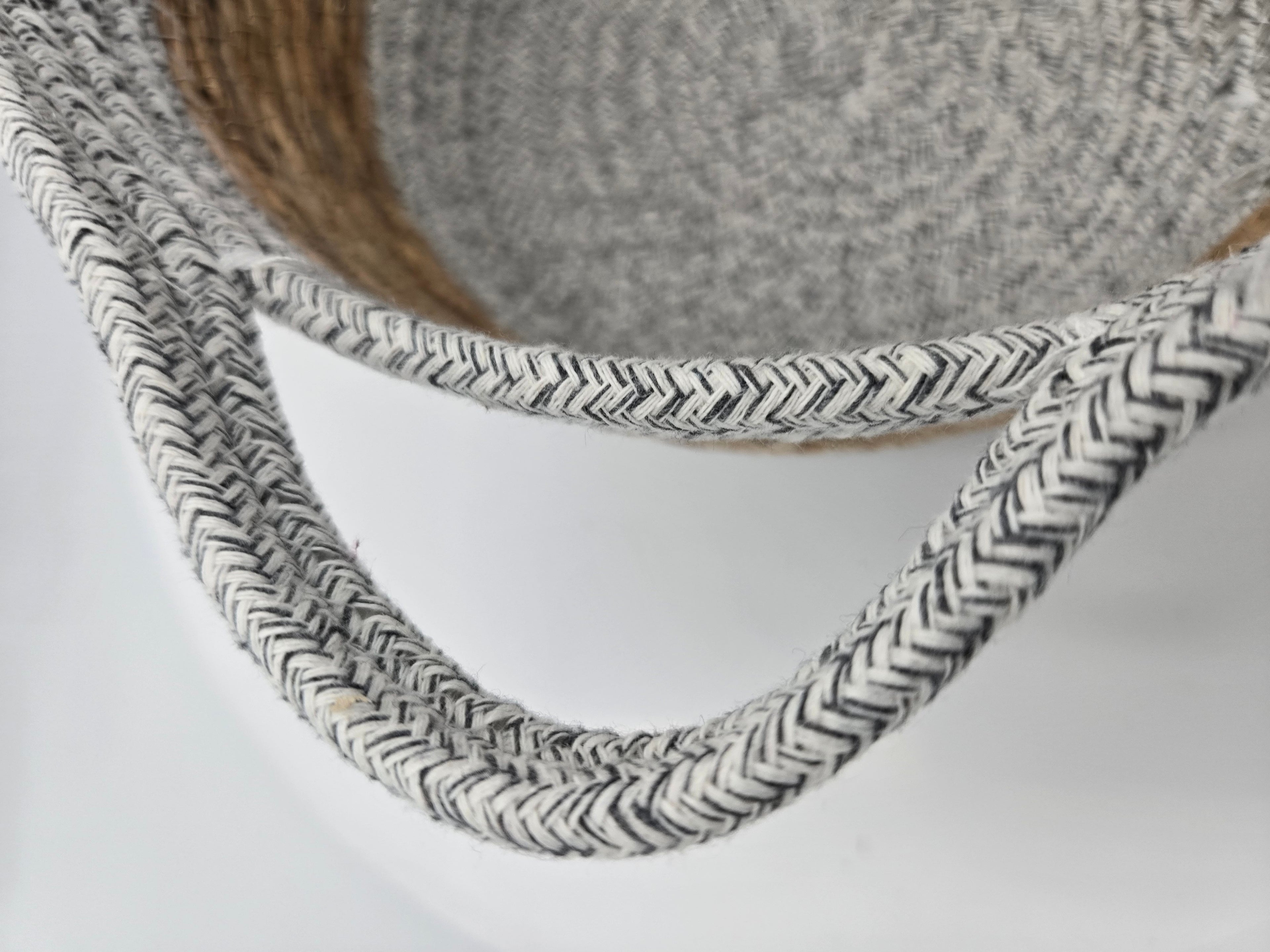 Handwoven Decorative Basket with Handles | Curator's Choice