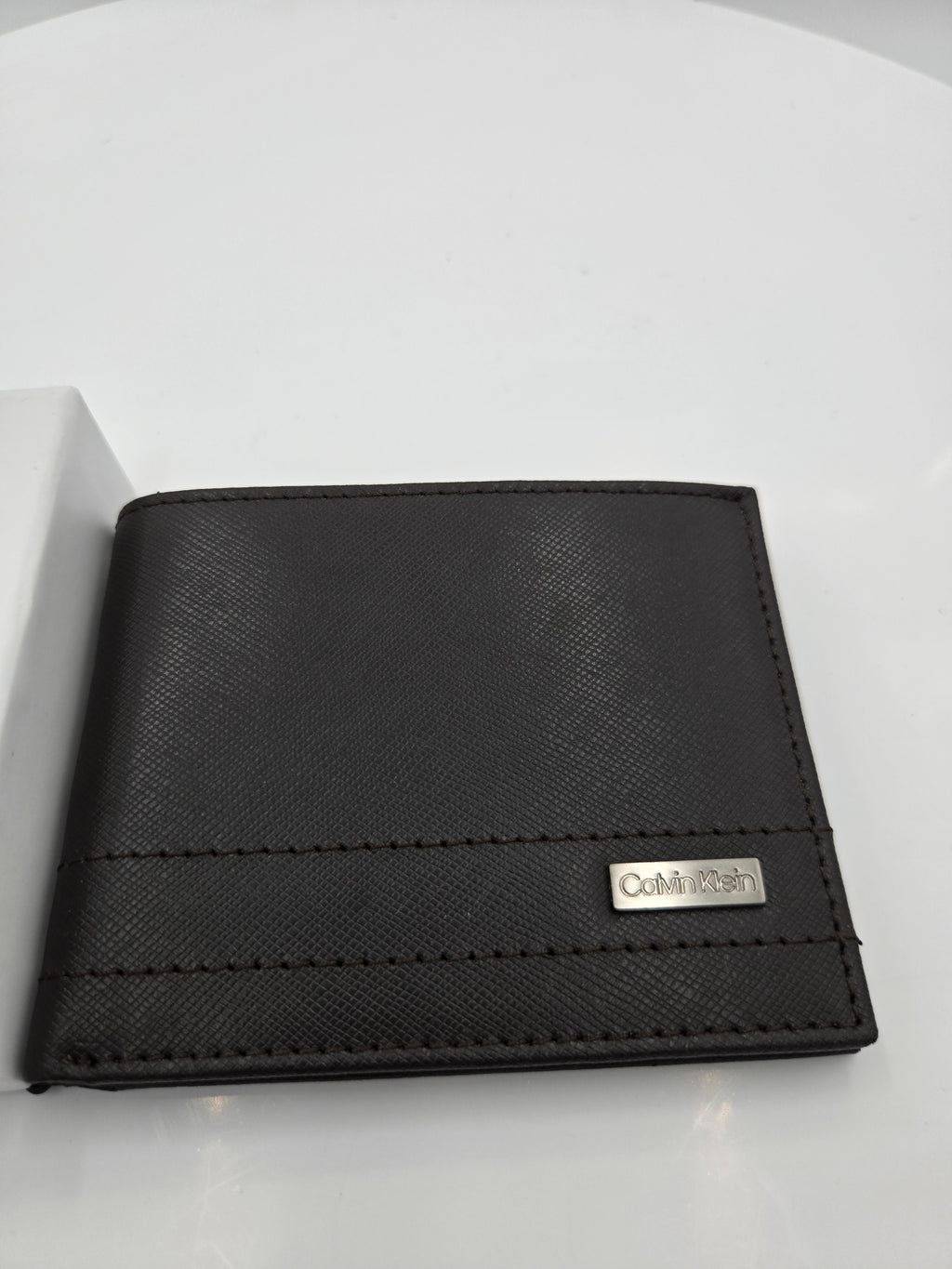 Calvin Klein Men's Genuine Leather Wallet | Espresso Brown | Slim Bifold Wallet