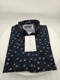 Denim & Flower Ricky Singh Short Sleeve Shirt - Size: Large; Length: 28 in (71.1 cm); Chest Width (Pit to Pit): 21.5 in (54.6 cm)  Weight: 0.195 kg ; ✔ New with original retail tags attached.