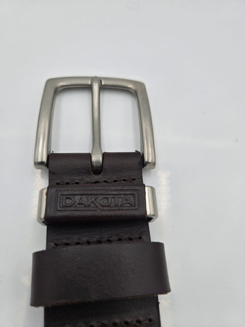 Dakota Genuine Leather Belt | Men's Size 38" Waist | 1.5" Wide | 0.216 kg | Dark Brown | Curator's Choice