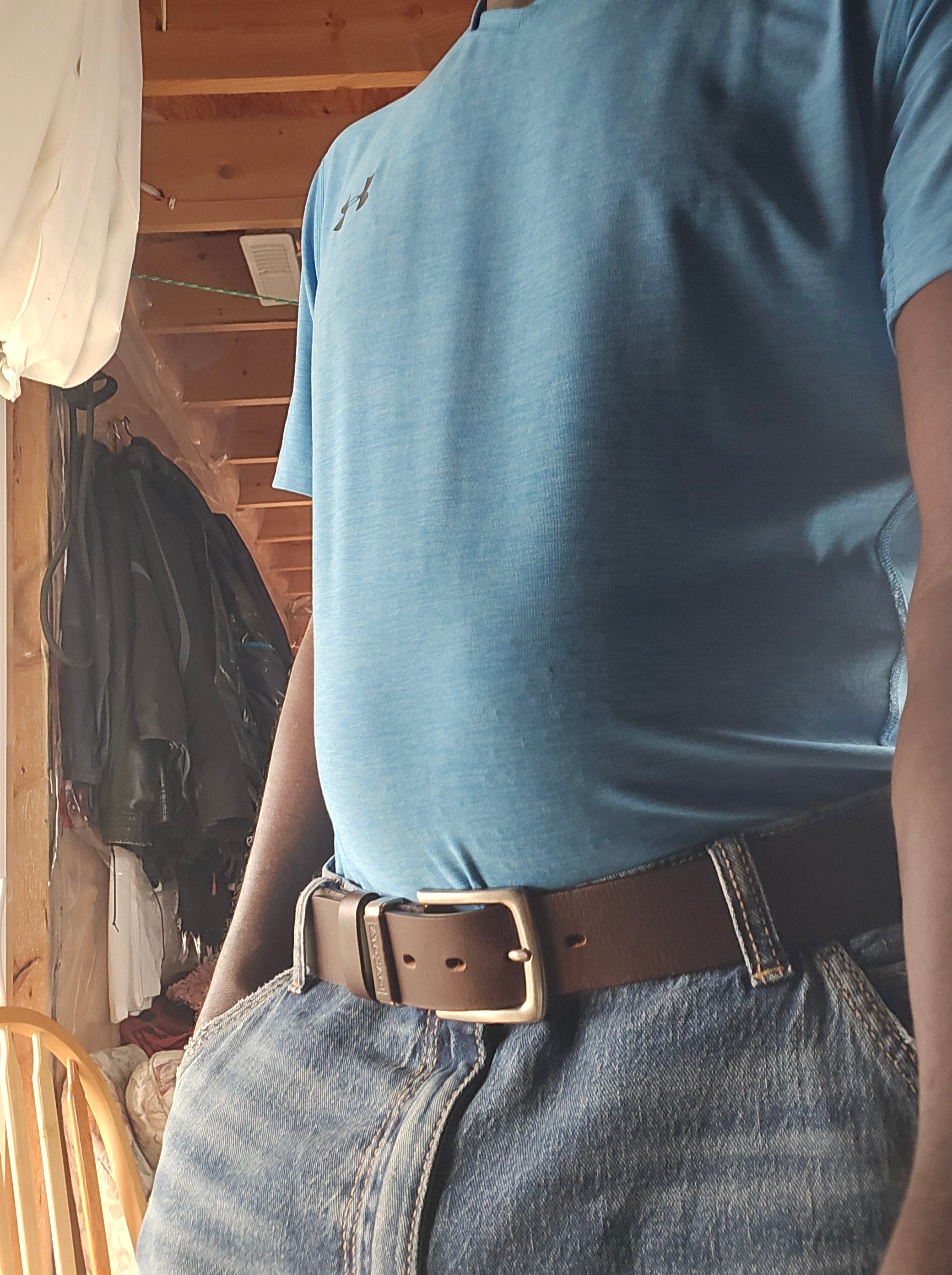 Dakota Genuine Leather Belt | Men's Size 38" Waist | 1.5" Wide | 0.216 kg | Dark Brown | Curator's Choice
