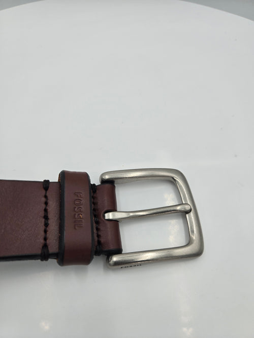 Fossil Genuine Leather Belt | Men's Size 34" Waist | 1.5" Wide | 0.144 kg | Brown | Curator's Choice