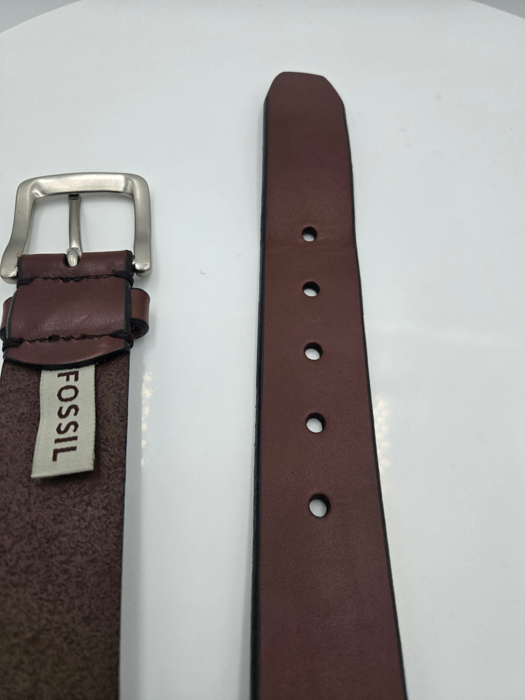 Fossil Genuine Leather Belt | Men's Size 34" Waist | 1.5" Wide | 0.144 kg | Brown | Curator's Choice