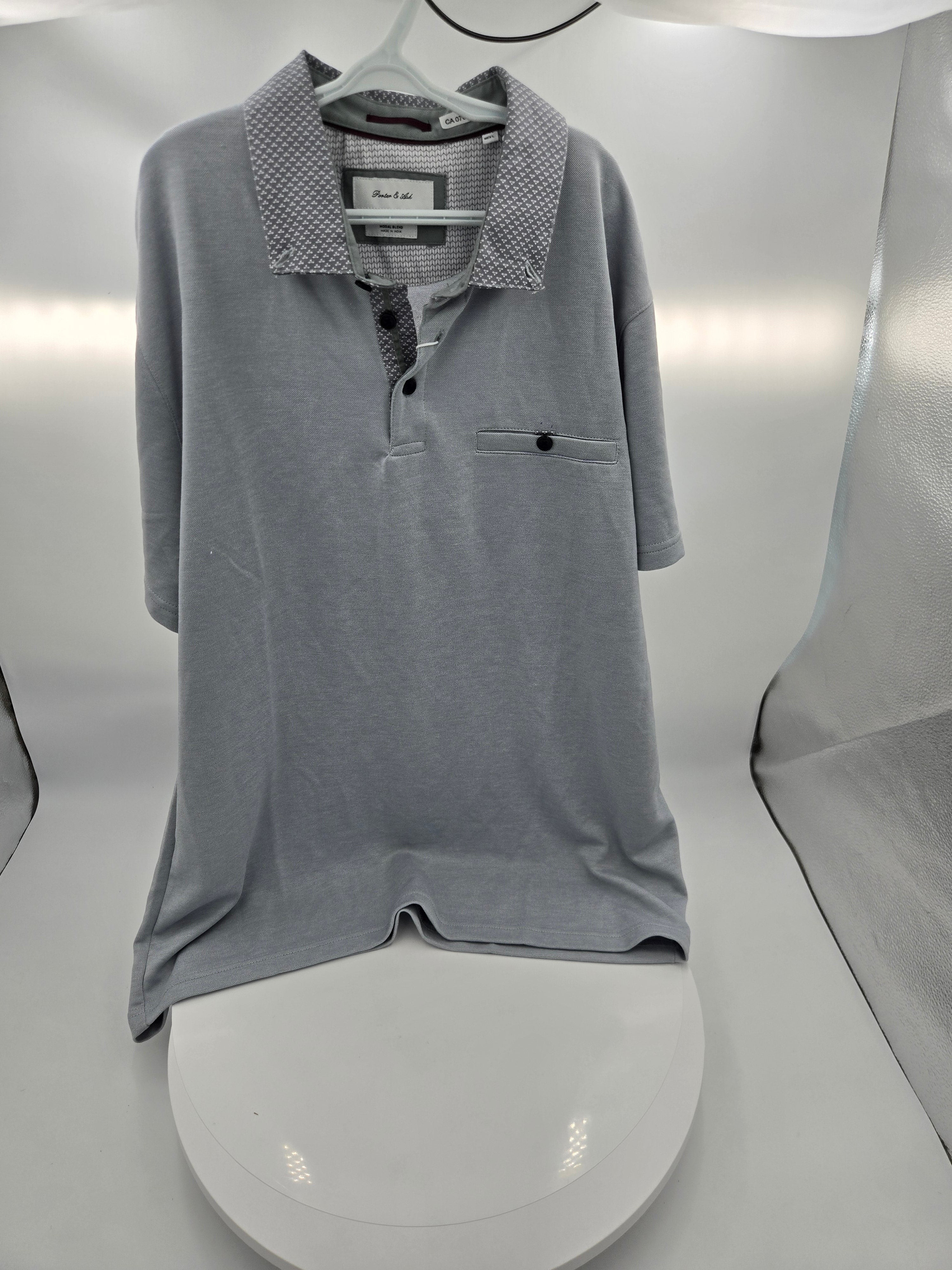 Porter & Ash Premium Modal Polo Shirt – Dove Grey | Made in India | Curator's Choice