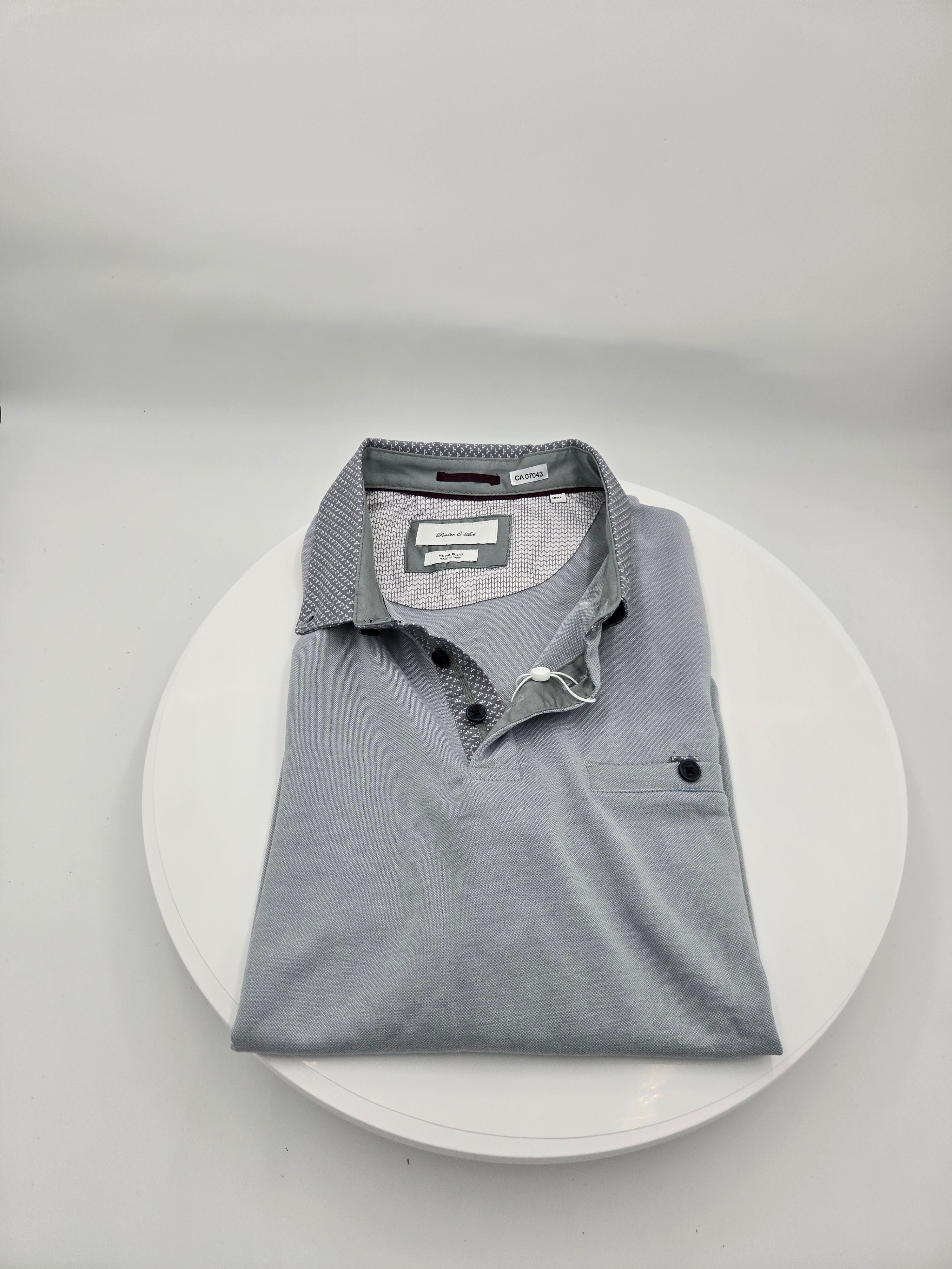 Porter & Ash Premium Modal Polo Shirt – Dove Grey | Made in India | Curator's Choice
