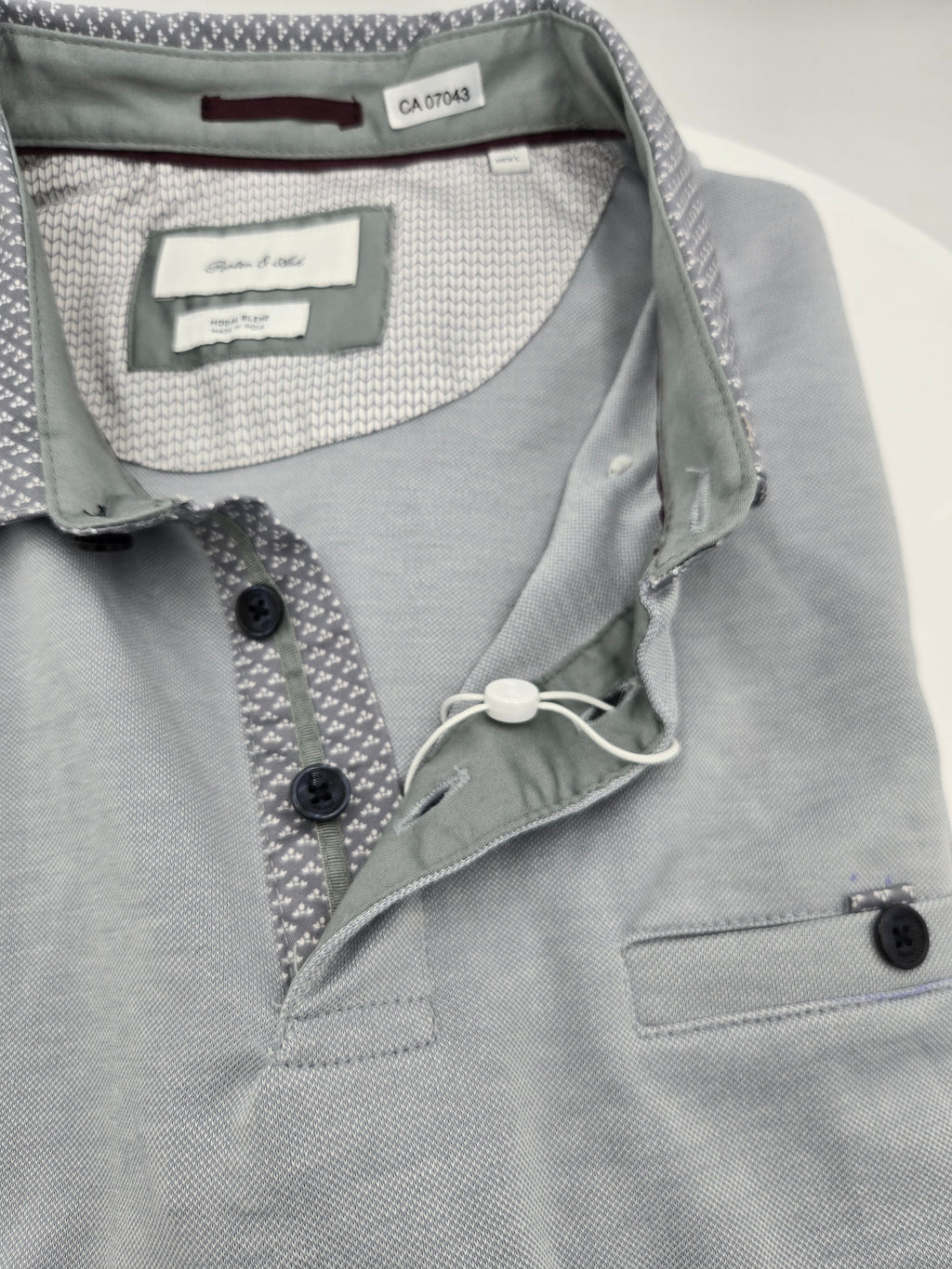 Porter & Ash Premium Modal Polo Shirt – Dove Grey | Made in India | Curator's Choice