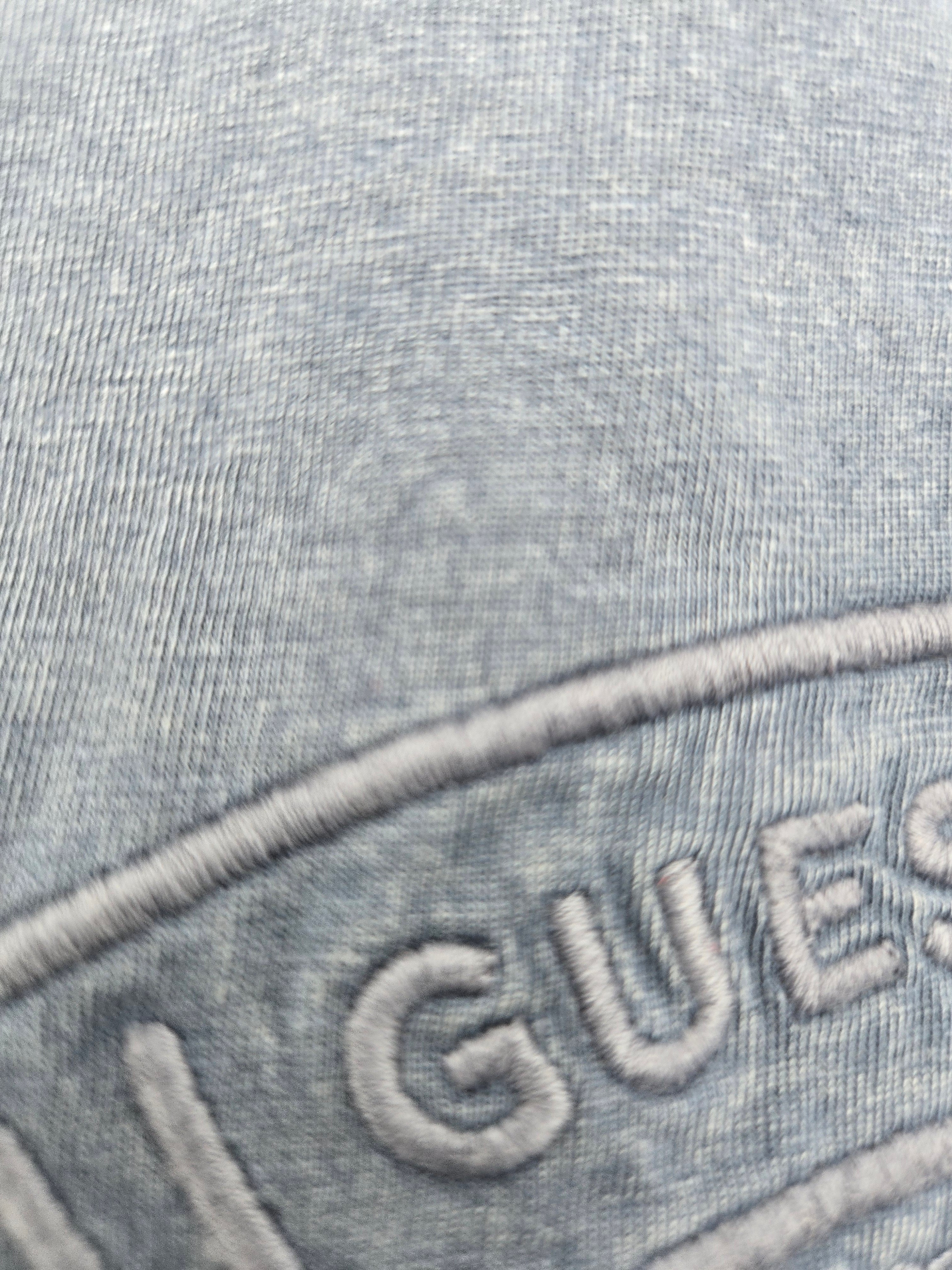 Guess Denim Embroidered Logo T-Shirt – (Length: 28 in (71.1 cm) : Chest Width (Pit to Pit): 20 in (50.8 cm) : Weight: 0.164 kg) ✔ New with original GUESS tags attached.Vintage Blue | Large | Made in Bangladesh | Curator's Choice
