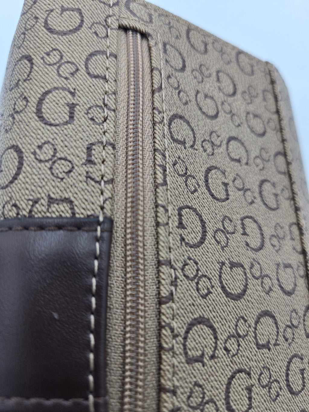 Guess Signature Monogram Ladies Wallet | Brown & Beige | Designer Wallet