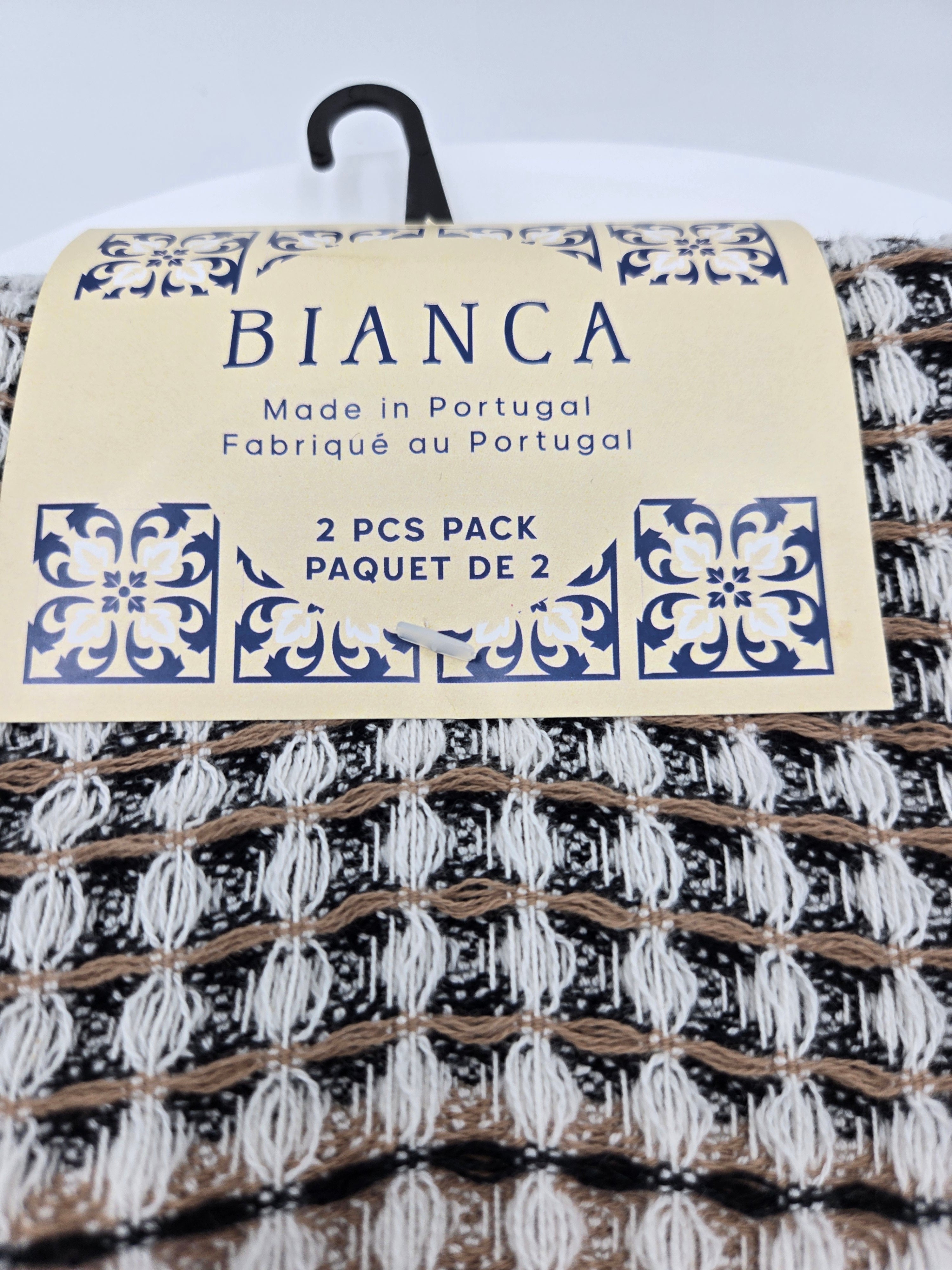 Bianca Waffle Weave Kitchen Towels – Made in Portugal – Set of 2