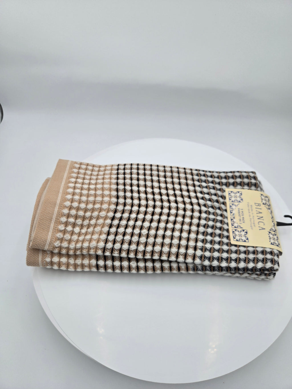 Bianca Waffle Weave Kitchen Towels – Made in Portugal – Set of 2