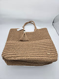 La Vie en Rose Handcrafted Recycled Paper Tote Bag – Natural | 100% Recyclable | Curator's Choice