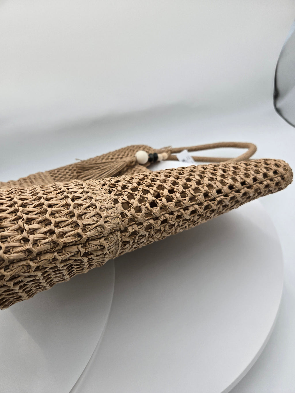 La Vie en Rose Handcrafted Recycled Paper Tote Bag – Natural | 100% Recyclable | Curator's Choice