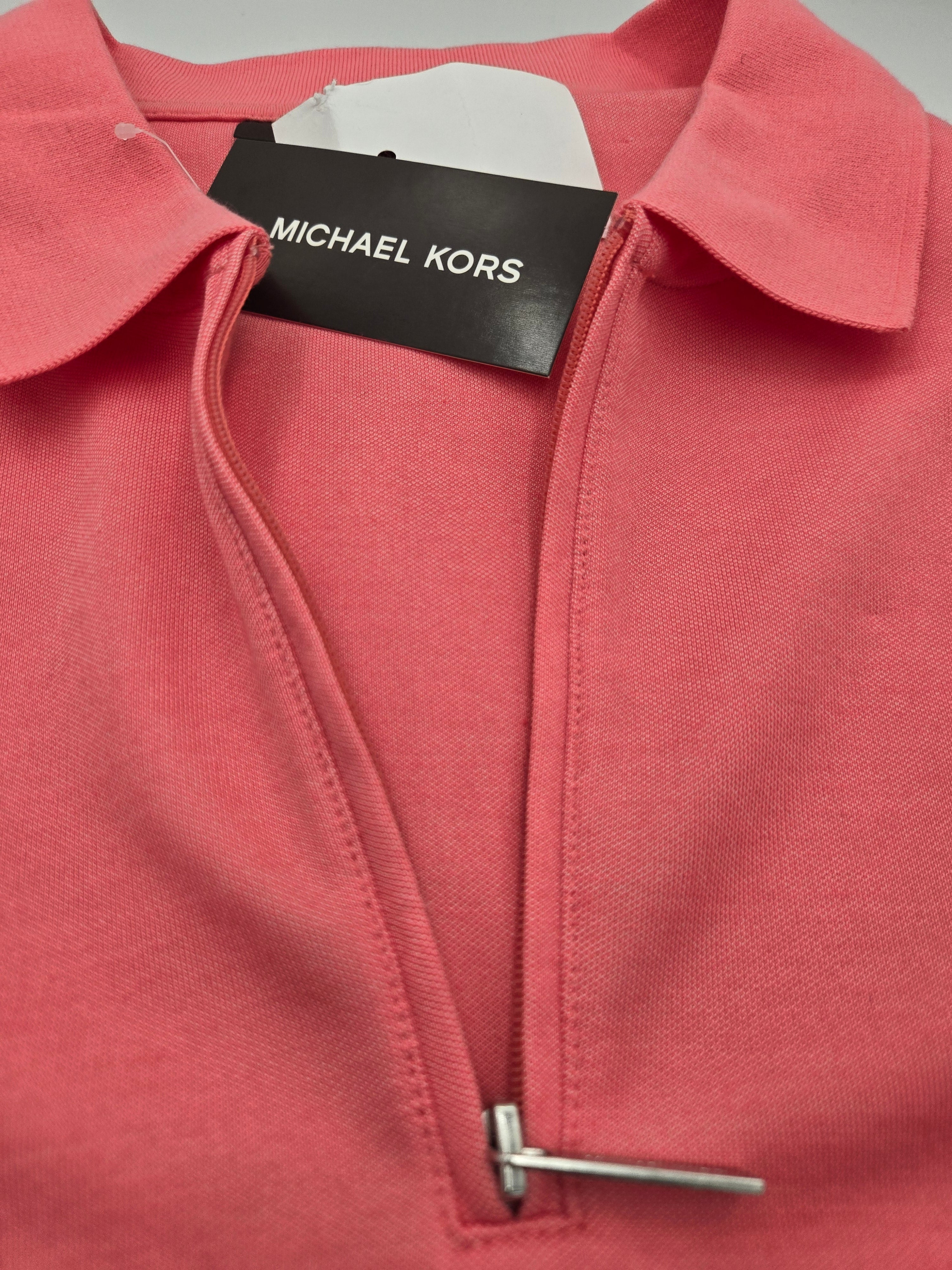 Michael Kors Quarter-Zip Polo Shirt – Large | Made in Vietnam