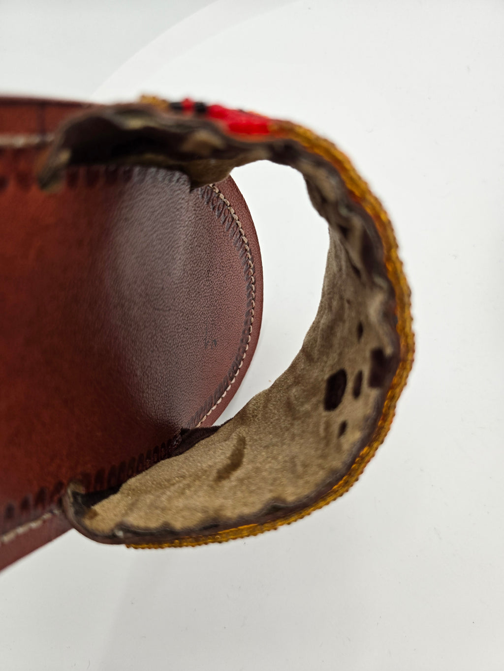 Handcrafted Maasai Beaded Genuine Leather Slide Sandals – Women's EU 39 (Canada/USA Size 8) – Made in Kenya – 100% Genuine Leather – Wt. 0.409 kg