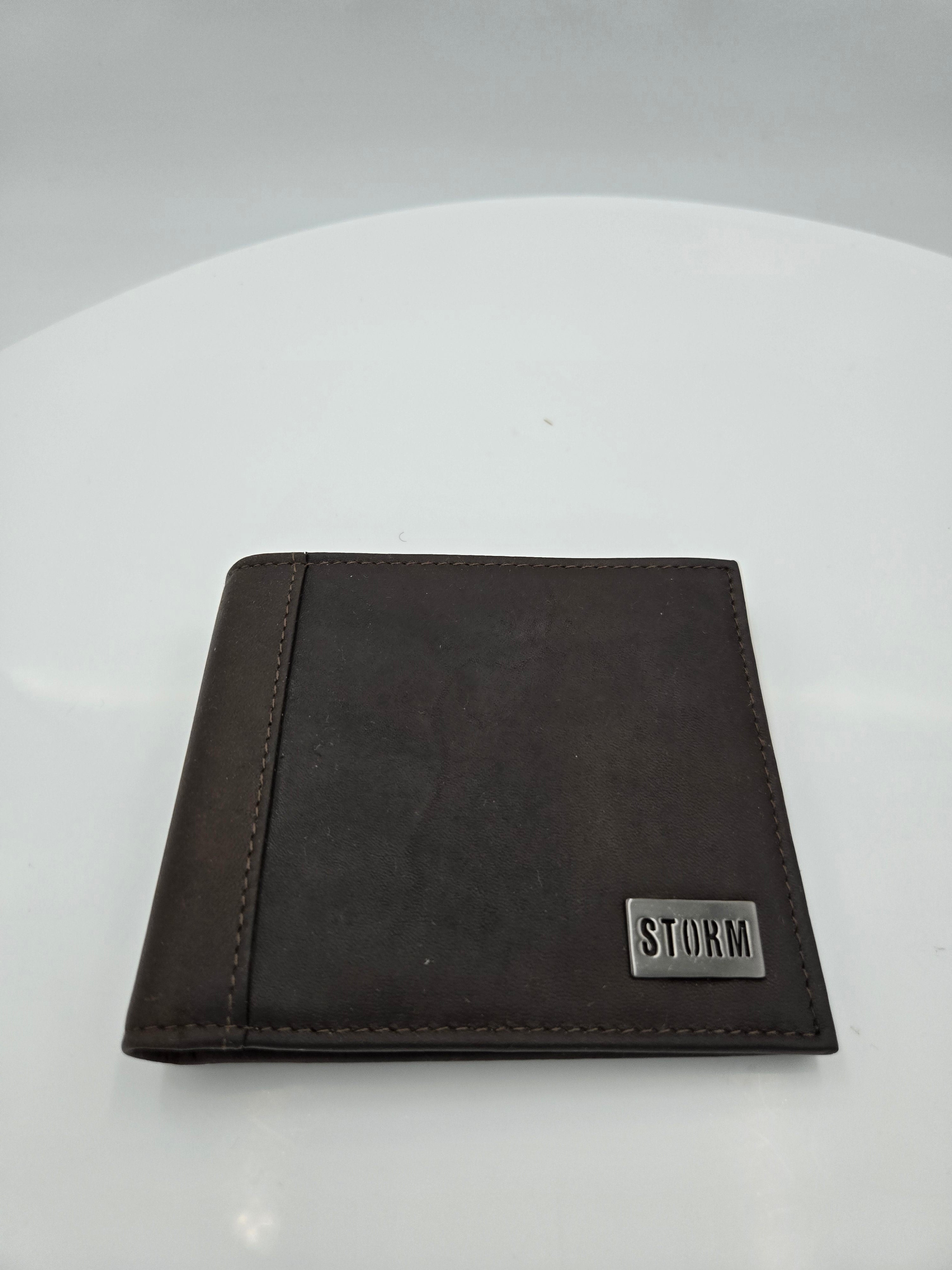 STORM Genuine Leather Bifold Wallet – Espresso Brown | Curator's Choice