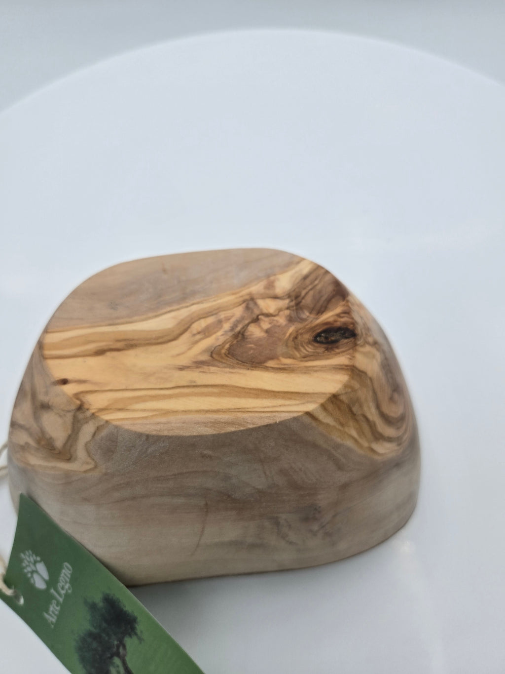 Handcrafted Italian Olive Wood Boat Bowl | 15 cm × 10 cm | Made in Italy