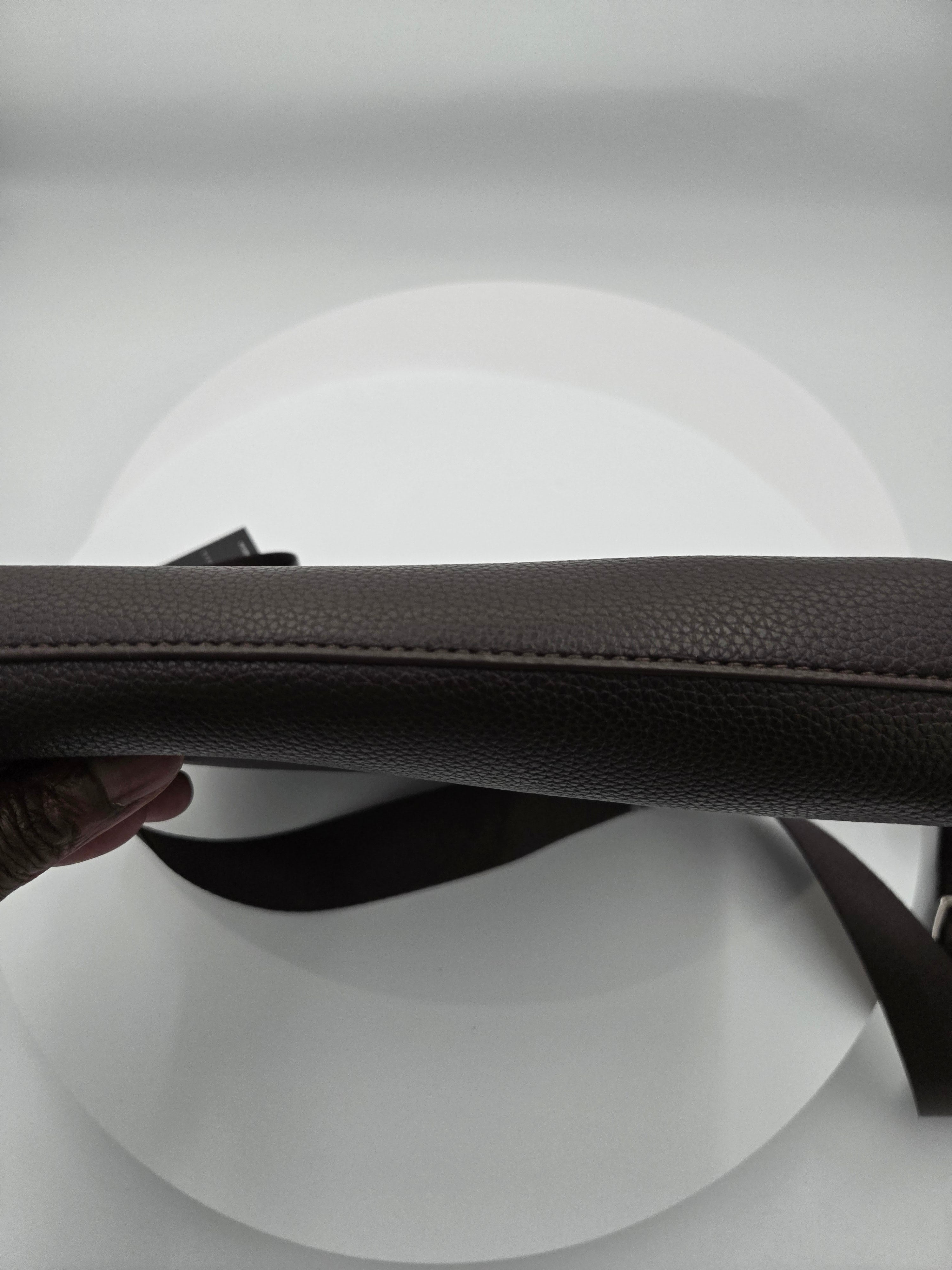 RUSS Men’s PETA-Approved Vegan Crossbody Bag – Chocolate Brown