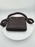 RUSS Men’s PETA-Approved Vegan Crossbody Bag – Chocolate Brown